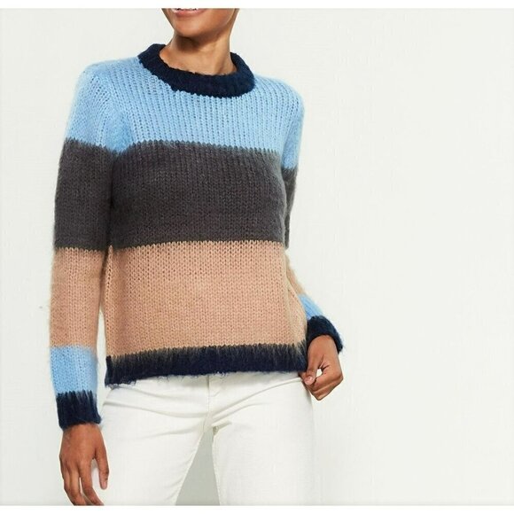 NWT RD Style Cozy Soft Ribbed Knit Striped Sweater - Picture 1 of 6